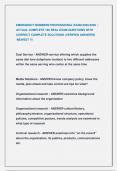 EMERGENCY NUMBERS PROFESSIONAL EXAM 2025&sol;2026  &vert;  ACTUAL COMPLETE 196 REAL EXAM QUESTIONS WITH   CORRECT COMPLETE SOLUTIONS &lpar;VERIFIED ANSWERS&rpar;  &sol;NEWEST &excl;&excl;&excl;
