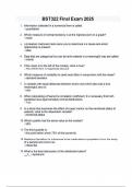 BST322 Final Exam 2025