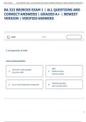 BA 323 BRINCKS EXAM 1 &vert; ALL QUESTIONS AND  CORRECT ANSWERS &vert; GRADED A&plus; &vert; NEWEST  VERSION &vert; VERIFIED ANSWERS 
