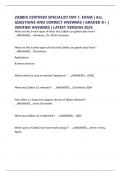 ZABBIX CERTIFIED SPECIALIST DAY 1&comma; EXAM &vert; ALL QUESTIONS AND CORRECT ANSWERS &vert; GRADED A&plus; &vert; VERIFIED ANSWERS &vert; LATEST VERSION 2025