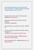 HCHB FINAL EXAM 2025&sol;2026 ACTUAL COMPLETE REAL  EXAM  QUESTIONS WITH  CORRECT COMPLETE SOLUTIONS  &lpar;VERIFIED ANSWERS&rpar;  &sol;NEWEST UPDATE &excl;&excl;&excl; 
