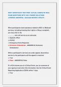 HOST CERTIFICATE TEST PREP &sol;ACTUAL COMPLETE REAL  EXAM QUESTIONS WITH 100&percnt; PASSED SOLUTIONS  &lpar;VERIFIED ANSWERS&rpar; &sol; 2025&sol;2026 NEWEST UPDATE &period; 
