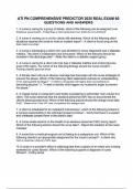 ATI PN COMPREHENSIVE PREDICTOR 2025 REAL EXAM 60 QUESTIONS AND ANSWERS