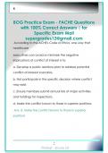 BOG Practice Exam - FACHE Questions  with 100&percnt; Correct Answers &vert; for  Specific Exam Mail  supergrades12&commat;gmail&period;com