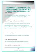 BRS Exam  Questions with 100&percnt; Correct Answers &vert; for Specific Exam Mail supergrades12&commat;gmail&period;com