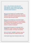 NASCO - SHALLOW WATER LIFEGUARD STUDY   GUIDE 2025&sol;2026 &sol; ACTUAL COMPLETE REAL EXAM  QUESTIONS WITH COMPLETE SOLUTIONS &lpar;VERIFIED  ANSWERS&rpar; ALREADY GRADED A&plus; &period; 