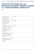 NCIA STATE EXAM REVIEW 2025 &vert; ALL  QUESTIONS AND CORRECT ANSWERS &vert; GRADED  A&plus; &vert; VERIFIED ANSWERS &vert; NEWEST EXAM 
