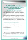 CBAP BABOK V3 - Techniques  Questions with 100&percnt; Correct Answers  &vert; for Specific Exam Mail  supergrades12&commat;gmail&period;com 