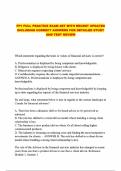 FP1 FULL PRACTICE EXAM SET WITH RECENT UPDATES INCLUDING CORRECT ANSWERS FOR DETAILED STUDY AND TEST REVIEW