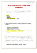 BLOCK 2 QUIZ 2025 QUESTIONS  ANSWERS&period; 