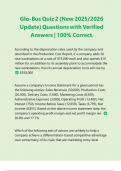 Glo-Bus Quiz 2 &lpar;New 2025&sol;2026 Update&rpar; Questions with Verified Answers &vert; 100&percnt; Correct&period;