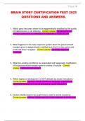 BRAIN STORY CERTIFICATION TEST 2025  QUESTIONS AND ANSWERS&period;