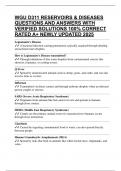 WGU D311 RESERVOIRS & DISEASES QUESTIONS AND ANSWERS WITH VERIFIED SOLUTIONS 100&percnt; CORRECT RATED A&plus; NEWLY UPDATED 2025 