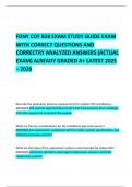   FDNY COF B28 EXAM STUDY GUIDE EXAM WITH CORRECT QUESTIONS AND CORRECTRY ANALYZED ANSWERS &lpar;ACTUAL EXAM&rpar; ALREADY GRADED A&plus; LATEST 2025 &ndash; 2026   