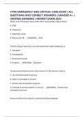 VTNE EMERGENCY AND CRITICAL CARE EXAM &vert; ALL QUESTIONS AND CORRECT ANSWERS &vert; GRADED A&plus; &vert; VERIFIED ANSWERS &vert; NEWEST EXAM 2025