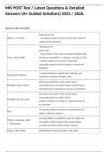 MN POST Test &sol; Latest Questions & Detailed Answers &lpar;A&plus; Guided Solutions&rpar; 2025 &sol; 2026&period;