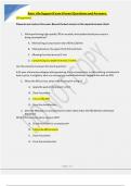Basic Life Support Exam A latest Questions and Answers&period;