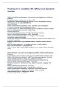 Prophecy Core mandatory III 3 &lpar;Answered&rpar; Complete Solution