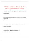 ICC California UST Service Technician Final Exam 2024&sol;2025 Questions and Answers Graded A&plus;