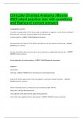Clinically Oriented Anatomy &lpar;Moore&rpar;  2025 latest practice test with questions  and flashcard correct answers