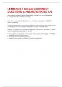 LETRS Unit 7 Session 3 CORRECT QUESTIONS & ANSWERS&lpar;RATED A&plus;&rpar;