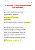 C105 WGU&colon; EXAM 2025 QUESTIONS  AND ANSWERS&period; 