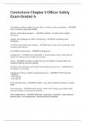 Corrections Chapter 3 Officer Safety Exam-Graded A
