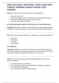 NURS 546 EXAM 2 QUESTIONS STUDY GUIDE WITH  CORRECT ANSWERS ALREADY PASSED &excl;&excl;2025  UPDATED