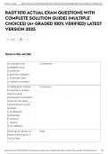 RADT 1010 ACTUAL EXAM QUESTIONS WITH COMPLETE SOLUTION GUIDE&rpar; &lpar;MULTIPLE CHOICES&rpar; &lpar;A&plus; GRADED 100&percnt; VERIFIED&rpar; LATEST VERSION 2025