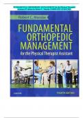 Fundamental Orthopedic Management for the Physical Therapist Assistant&comma; 4th Edition &ndash; Robert C&period; Manske &ndash; Complete Exam Q&A Guide &lpar;All Chapters&rpar;