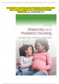 MATERNITY AND PEDIATRIC NURSING 5TH EDITION BY  RICCI&comma; KYLE&comma; CARMAN&sol;ALL CHAPTERS COVERED TESTBANK&vert;ALL CHAPTERS 1-51