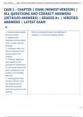 CAIB 2 - CHAPTER 1 EXAM &lpar;NEWEST VERSION&rpar; &vert;  ALL QUESTIONS AND CORRECT ANSWERS  &lpar;DETAILED ANSWERS&rpar; &vert; GRADED A&plus; &vert; VERIFIED  ANSWERS &vert; LATEST EXAM