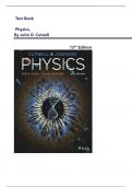 Test Bank for Physics&comma; 12th Edition by John D&period; Cutnell&vert;&vert; Newest Update 