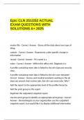 Epic CLN 251&sol;252 ACTUAL EXAM QUESTIONS WITH SOLUTIONS A&plus; 2025