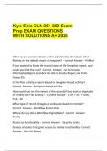 CLN 251&sol;252 ACTUAL EXAM  Bundled&excl;&excl;&excl;