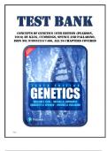 Test Bank for Concepts of Genetics 10th Edition &lpar;Pearson&comma; 2016&rpar; by Klug&comma; Cummings&comma; Spence and Palladino&comma; Isbn no&semi; 9789332577466&comma; all 26 Chapters Covered