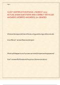 CLEET CERTIFICATION PHASE 2 NEWEST 2025 ACTUAL EXAM QUESTIONS AND CORRECT DETAILED ANSWERS