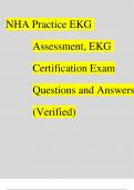 NHA EKG Certification Exam 2025 &vert; Practice Questions & Verified Answers &vert; A&plus; Graded