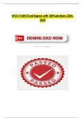 WGU D100 &lpar;Excel Basics&rpar;-with 100&percnt;solutions-2024- 2025