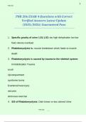 PNR 206 Exam2&comma; 3 & 4 COMPILED EXAMs with Correct Verified Answers  PACKAGE DEAL