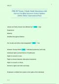 PNR 207 Exam 1 Study Guide Questions with Correct Verified Answers Latest Update &lpar;2025&sol;2026&rpar; Guaranteed Pass