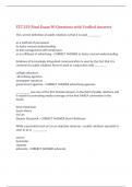 STC 259 Final Exam 90 Questions with Verified Answers&comma;100&percnt;CORRECT