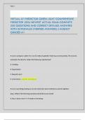 VIRTUAL ATI PREDICTOR GREEN LIGHT COMPREHESIVE PREDICTOR 2024 NEWEST ACTUAL EXAM COMPLETE 250 QUESTIONS AND CORRECT DETAILED ANSWERS WITH RATIONALES