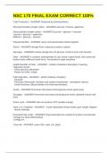 NSC 170 FINAL EXAM CORRECT 100&percnt;