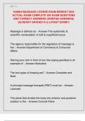 HAWAII MASSAGE LICENSE EXAM NEWEST 2025  ACTUAL EXAM COMPLETE 300 EXAM QUESTIONS  AND CORRECT ANSWERS &lpar;VERIFIED ANSWERS&rpar;  &vert;ALREADY GRADED A&plus;&vert;&vert; LATEST EXAM&excl;&excl;&excl;
