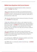 RESNet Exam Questions And Correct Answers 