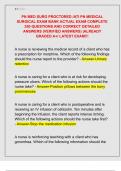 PN MED SURG PROCTORED &sol;ATI PN MEDICAL  SURGICAL EXAM BANK ACTUAL EXAM COMPLETE  350 QUESTIONS AND CORRECT DETAILED  ANSWERS &lpar;VERIFIED ANSWERS&rpar; &vert;ALREADY  GRADED A&plus;&sol; LATEST EXAM&excl;&excl;&excl;
