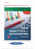 Test Bank for Data Analytics for Accounting 3rd Edition by Vernon Richardson & Teeter &ndash; Complete Verified Guide