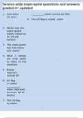 Service wide exam-epme questions and answers graded A&plus; updated