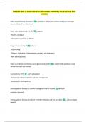 NSG 4330&colon; QUIZ 1&vert; QUESTIONS WITH 100&percnt; CORRECT ANSWERS&vert; LATEST UPDATE 100&percnt;  VERIFIED